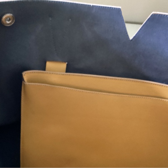 Vince mustard yellow leather tote - Picture 4 of 9